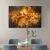 Πίνακας σε καμβά "Orange Flowers" Megapap ψηφιακής εκτύπωσης 120x60x3εκ. |  Πίνακες στο espiti