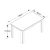 Τραπέζι Tito Megapap μελαμίνης χρώμα λευκό γκρι 138x80x74εκ. |  Τραπέζια στο espiti