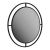 Καθρέφτης τοίχου Bubble Megapap αλουμινίου χρώμα μαύρο 57x2x57εκ. |  Καθρέπτες στο espiti