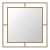 Καθρέφτης τοίχου Corner Megapap αλουμινίου χρώμα χρυσό 58,6x2x58,6εκ. |  Καθρέπτες στο espiti