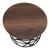 Τραπεζάκι σαλονιού Eric Megapap Mdf - μεταλλικό χρώμα καρυδί 60x60x37εκ. |  Τραπεζάκια σαλονιού στο espiti