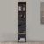 Βιβλιοθήκη - Ραφιέρα τοίχου μελαμίνης Ogden Megapap χρώμα μαύρο εφέ μαρμάρου 34,5x30x180εκ. |  Βιβλιοθήκες στο espiti