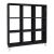 Βιβλιοθήκη μελαμίνης Saul Megapap χρώμα μαύρο εφέ μαρμάρου 88,2x20x88,2εκ. |  Βιβλιοθήκες στο espiti