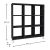 Βιβλιοθήκη μελαμίνης Saul Megapap χρώμα μαύρο εφέ μαρμάρου 88,2x20x88,2εκ. |  Βιβλιοθήκες στο espiti