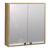 Καθρέπτης μπάνιου με ντουλάπι Bade Megapap από μελαμίνη χρώμα φυσικό 60x15x60εκ. |  Σετ Μπάνιου στο espiti