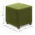 Σκαμπώ Ranma Megapap υφασμάτινο χρώμα πράσινο 40x40x40εκ. |  Σκαμπώ στο espiti