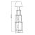 Φωτιστικό δαπέδου Tower Megapap υφασμάτινο - μελαμίνης χρώμα ανθρακί/κίτρινο 40x19,8x168εκ. |  Δαπέδου στο espiti