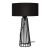 Φωτιστικό επιτραπέζιο Filip Megapap E27 μεταλλικό - υφασμάτινο χρώμα μαύρο 25x25x45εκ. |  Επιτραπέζια στο espiti