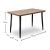 Τραπέζι Levico Megapap Mdf - μεταλλικό χρώμα ακακίας 120x70x75εκ. |  Τραπέζια στο espiti