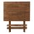 Τραπέζι πτυσσόμενο Queen Megapap από ξύλο οξιάς σε χρώμα καρυδί εμποτισμού 80x60x75εκ. |  Τραπέζια κήπου στο espiti