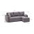 Γωνιακός καναπές - κρεβάτι Ece Megapap δεξιά γωνία υφασμάτινος με αποθηκευτικό χώρο χρώμα γκρι 242x150x88εκ. |  Καναπέδες-Κρεβάτι στο espiti