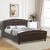 Κρεβάτι Alexia Megapap υφασμάτινο χρώμα σκούρο καφέ 160x200εκ. |  Κρεβάτια στο espiti