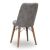 Καρέκλα τραπεζαρίας Alegra Megapap υφασμάτινη χρώμα γκρι - καρυδί πόδι 46x44x91εκ. |  Πολυθρόνες τραπεζαρίας στο espiti