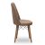 Καρέκλα τραπεζαρίας Alegra Megapap υφασμάτινη χρώμα καφέ - καρυδί πόδι 46x44x91εκ. |  Πολυθρόνες τραπεζαρίας στο espiti