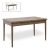 Τραπέζι Bruno Megapap επεκτεινόμενο από MDF/ ξύλο χρώμα ανοιχτό καρυδί 130/168x80x77εκ. |  Τραπέζια στο espiti