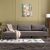 Γωνιακός καναπές Bella Megapap αριστερή γωνία υφασμάτινος χρώμα καφέ 275x165x85εκ. |  Καναπέδες γωνιακοί στο espiti