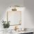 Απλίκα καθρέπτη μπάνιου LED Laura Megapap μεταλλική χρώμα χρυσό ματ 45εκ. |  Απλίκες στο espiti