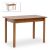 Τραπέζι Bergen Megapap μασίφ ξύλο-MDF επεκτεινόμενο χρώμα καρυδί 120/150x68x77εκ. |  Τραπέζια στο espiti