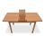Τραπέζι Bergen Megapap μασίφ ξύλο-MDF επεκτεινόμενο χρώμα καρυδί 120/150x68x77εκ. |  Τραπέζια στο espiti