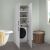 Ντουλάπα μπάνιου - Έπιπλο πλυντηρίου Millay Megapap από μελαμίνη χρώμα λευκό 70x70x180εκ. |  Σετ Μπάνιου στο espiti