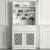 Έπιπλο κουζίνας Axel Megapap από μελαμίνη χρώμα λευκό 90x37x183,6εκ. |  Ντουλάπια στο espiti