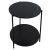 Βοηθητικό τραπέζι Rhythm MDF μαύρο μαρμάρου-μαύρο Φ48x60cm |  Τραπεζάκια βοηθητικά στο espiti