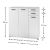 Παπουτσοθήκη - ντουλάπι Polly Megapap από μελαμίνη χρώμα λευκό 108x35x108εκ. |  Παπουτσοθήκες στο espiti