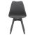 Καρέκλα Gaston pakoworld PP-PU ανθρακί-πόδι ξύλο ανθρακί |  Καρέκλες στο espiti