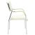 Καρέκλα επισκέπτη Florida pakoworld PU λευκό πόδι χρωμίου |  Καρέκλες γραφείου επισκέπτη στο espiti