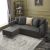 Γωνιακός καναπές - κρεβάτι Aydam Megapap αριστερή γωνία υφασμάτινος με αποθηκευτικό χώρο χρώμα ανθρακί 215x150x80εκ. |  Καναπέδες-Κρεβάτι στο espiti