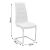 Καρέκλα Darrell pakoworld pu λευκό-βάση χρωμίου 42x49x106εκ |  Καρέκλες στο espiti