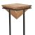 Βοηθητικό τραπέζι σαλονιού Miles pakoworld μασίφ ξύλο ακακίας φυσικό-μαύρο 29x29x54εκ |  Τραπεζάκια βοηθητικά στο espiti