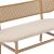 Καναπές 2θέσιος Enrico pakoworld φυσικό pe rattan-μπεζ ύφασμα-φυσικό μέταλλο 121x51.5x75εκ |  Καναπέδες στο espiti