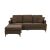 Γωνιακός καναπές με σκαμπό Slim pakoworld υφασμάτινος χρώμα καφέ με μαξιλάρια 185x140x70εκ |  Καναπέδες γωνιακοί στο espiti