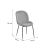 Καρέκλα Adelaide pakoworld γκρι βελούδο-πόδι μαύρο μέταλλο 47x64x88εκ |  Καρέκλες στο espiti