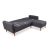 Γωνιακός καναπές - κρεβάτι Nathan Megapap δεξιά γωνία υφασμάτινος χρώμα ανθρακί 225x150x85εκ. |  Καναπέδες-Κρεβάτι στο espiti