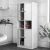 Ντουλάπα κουζίνας - μπάνιου Felix Flat Megapap χρώμα λευκό 65,4x40x166,8εκ. |  Ντουλάπια στο espiti