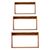 ΡΑΦΙΕΡΑ CHENGIS HM9830 3ΤΜΧ ΞΥΛΟ TEAK ΣΕ ΦΥΣΙΚΟ ΧΡΩΜΑ 60x20x38Υεκ |  Ραφιέρες τοίχου στο espiti
