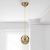 Φωτιστικό οροφής Lauren Megapap E27 μεταλλικό - γυάλινο μονόφωτο χρώμα χρυσό 15x15x70εκ. |  Οροφής στο espiti