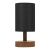Φωτιστικό επιτραπέζιο Volge Megapap E27 ξύλο/ύφασμα χρώμα μαύρο 15x15x34εκ. |  Επιτραπέζια στο espiti