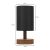 Φωτιστικό επιτραπέζιο Volge Megapap E27 ξύλο/ύφασμα χρώμα μαύρο 15x15x34εκ. |  Επιτραπέζια στο espiti