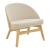 Καρέκλα Sarian pakoworld μπεζ ύφασμα-rubberwood φυσικό πόδι 69,5x71x70.5εκ |  Καρέκλες στο espiti