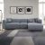 Γωνιακός καναπές Lindena pakoworld αριστερή γωνία ανθρακί ύφασμα 296x158x72εκ |  Κατόπιν Παραγγελίας στο espiti