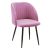 Πολυθρόνα Oasis pakoworld βελούδο ροζ-πόδι μαύρο μέταλλο 54x52x84εκ |  Πολυθρόνες τραπεζαρίας στο espiti