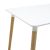 Τραπέζι Natali pakoworld MDF λευκό-πόδια φυσικό 120x80x76εκ |  Τραπέζια στο espiti
