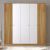 Ντουλάπα ρούχων Stefan Megapap πεντάφυλλη χρώμα sapphire oak - λευκό 175x50x182εκ. |  Ντουλάπες ρούχων στο espiti