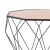Τραπέζι σαλονιού Yanth Inart φυσικό ξύλο-μαύρο μέταλλο 60x60x40εκ |  Τραπεζάκια σαλονιού στο espiti