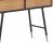 Κονσόλα Hasmia Inart φυσικό-μαύρο ξύλο-μέταλλο 110x35x76εκ |  Βιτρίνες - Έπιπλα εισόδου στο espiti