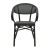 Πολυθρόνα Isaia pakoworld μαύρο αλουμίνιο-textilene μαύρο 57x57x83εκ |  Πολυθρόνες κήπου στο espiti