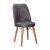 Καρέκλα Nevis I pakoworld ανθρακί antique ύφασμα-καρυδί πόδι |  Καρέκλες στο espiti